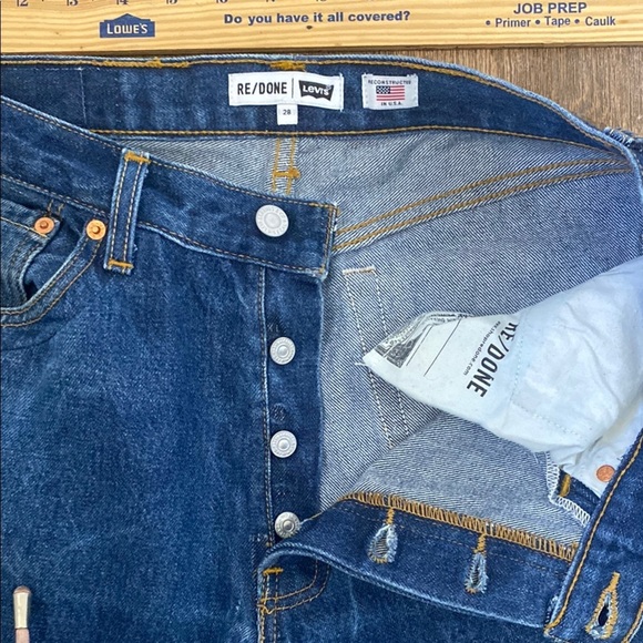 Re/Done+Levi’s 70s Stovepipe HiRise Button fly Straight Leg style001-3WLSSSIZE - Picture 9 of 16